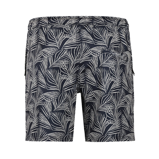 No Way Monday heren donkerblauw wit mid length