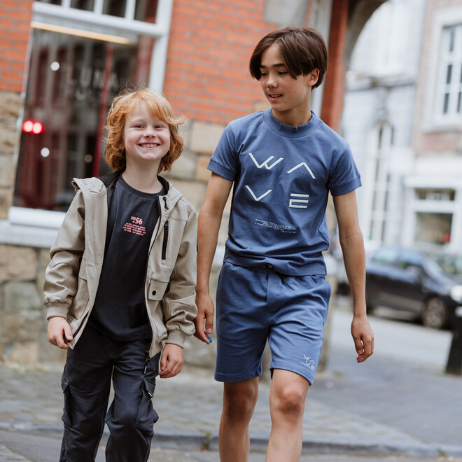 No Way Monday Jungen T-Shirt Indigo Wave