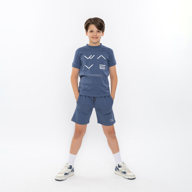 No Way Monday boys' T-shirt indigo wave