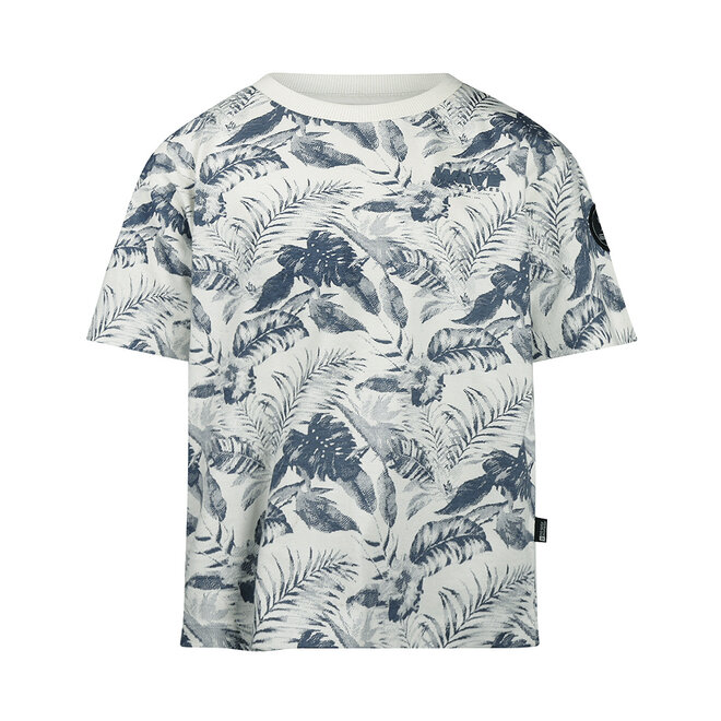 No Way Monday Jungen T-Shirt, cremefarben, indigo