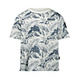 No Way Monday boys' T-shirt loose fit off white indigo