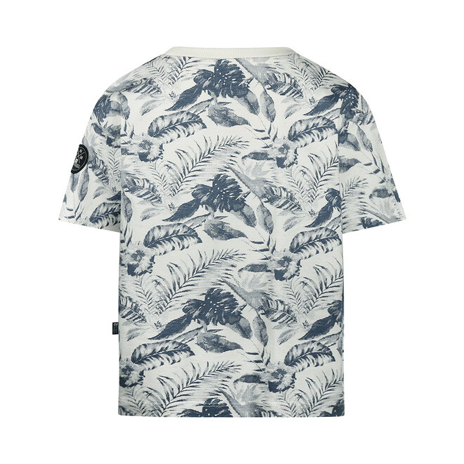 No Way Monday boys' T-shirt loose fit off white indigo