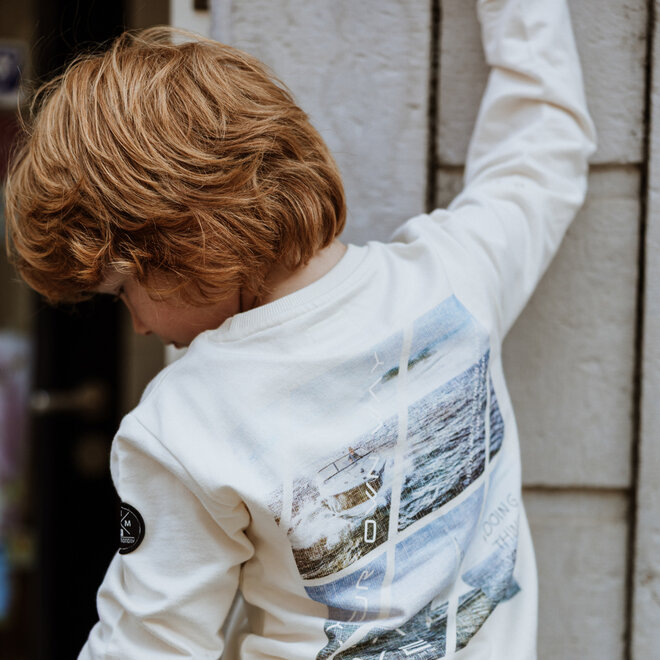 No Way Monday Jungen Sweatshirt Off White Wave