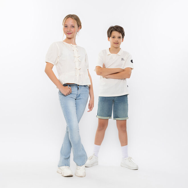 No Way Monday boys' jeans shorts regular fit light blue