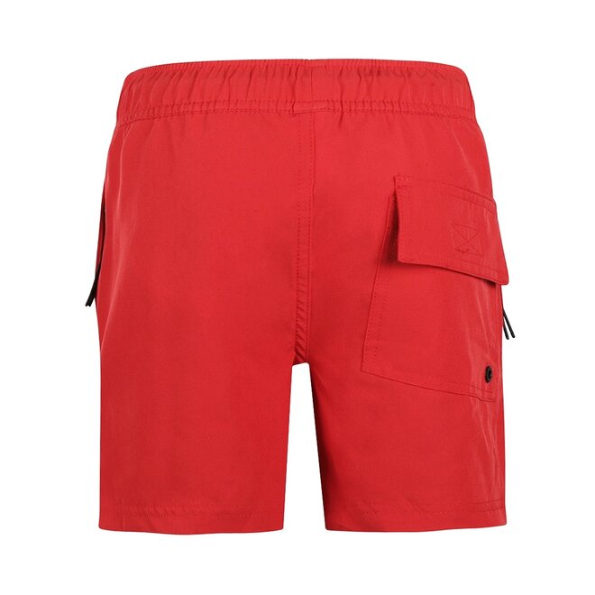 No Way Monday jongens zwemshort rood mid length