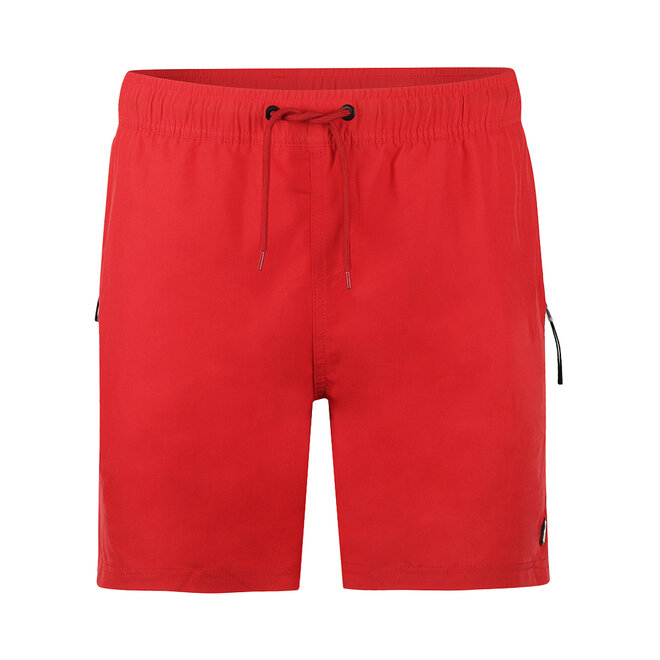 No Way Monday heren zwemshort rood mid length