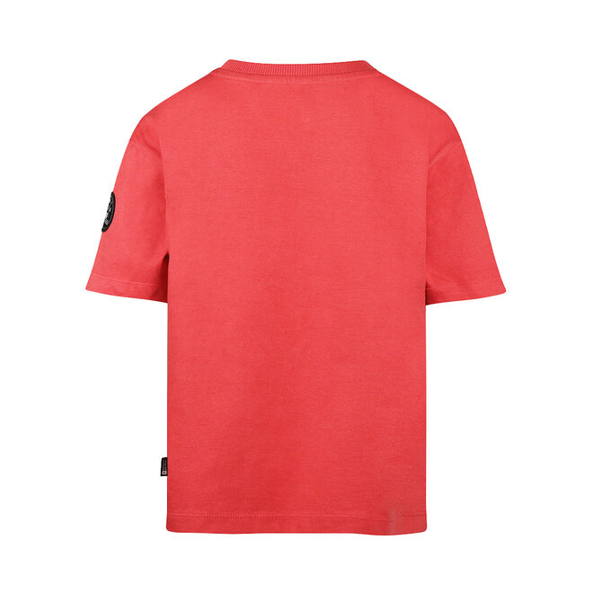 No Way Monday boys' T-shirt, loose fit, soft red