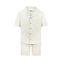 No Way Monday boys' co-ord set off white blouse shorts