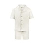 No Way Monday jongens co-ord set off white blouse shorts