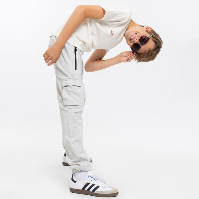 No Way Monday Jungen Jogginghose Loose Fit grau Cargo