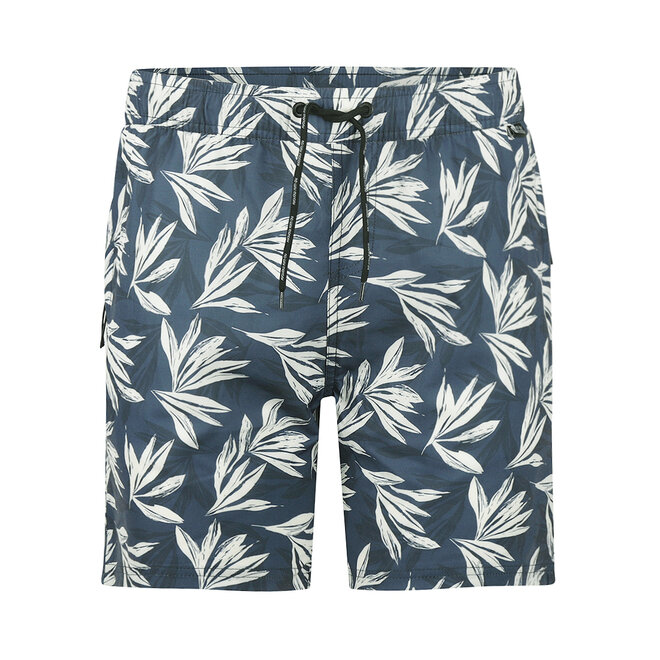 No Way Monday Herren-Badeshorts indigo mittellang