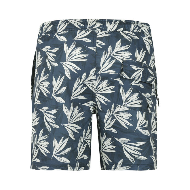 No Way Monday Herren-Badeshorts indigo mittellang