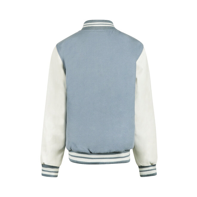 No Way Monday Mädchen-Baseballjacke hellblau