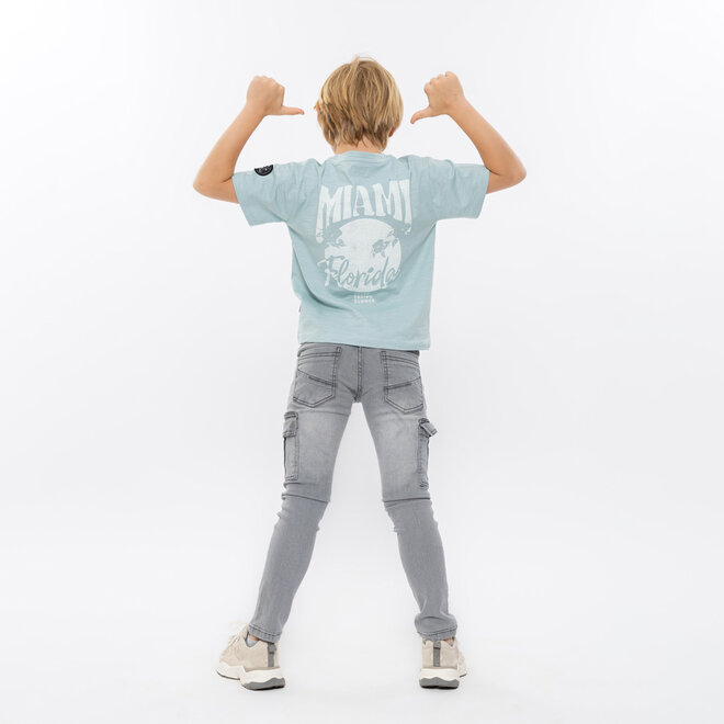 No Way Monday Jungenjeans Regular Fit grau Cargo