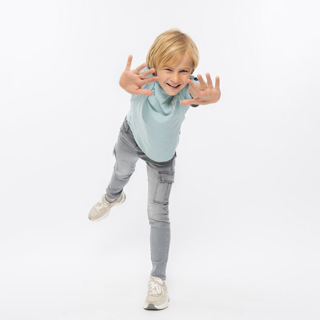 No Way Monday Jungenjeans Regular Fit grau Cargo