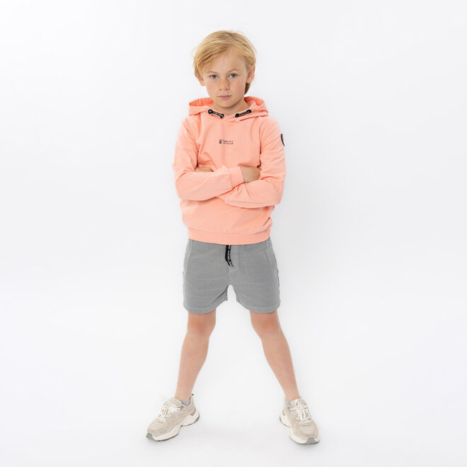 No Way Monday Jungen Hoodie korallenrot Kapuze