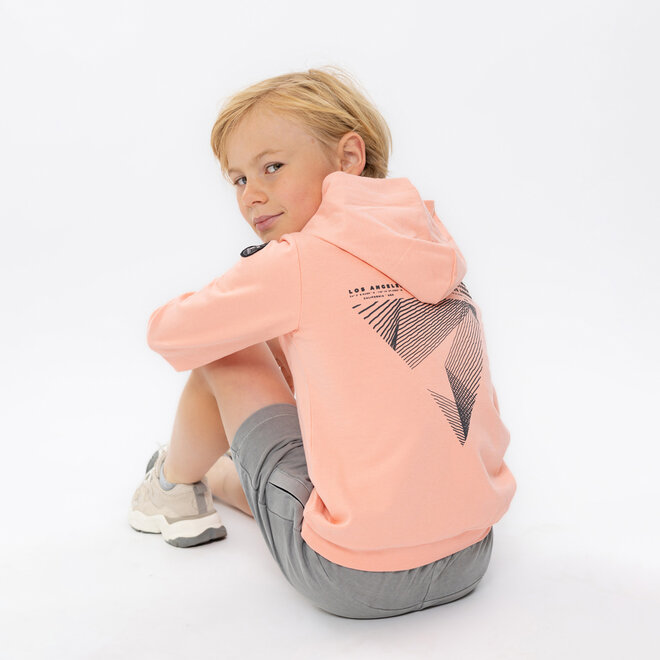No Way Monday boys' hoodie coral hood