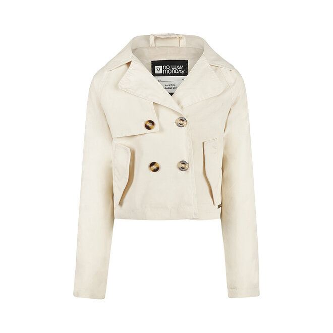 No Way Monday girls' summer coat sand-coloured trench coat