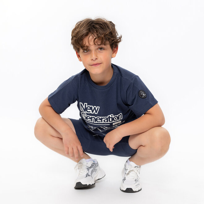 No Way Monday Jungen T-Shirt Loose Fit Navy New Generation