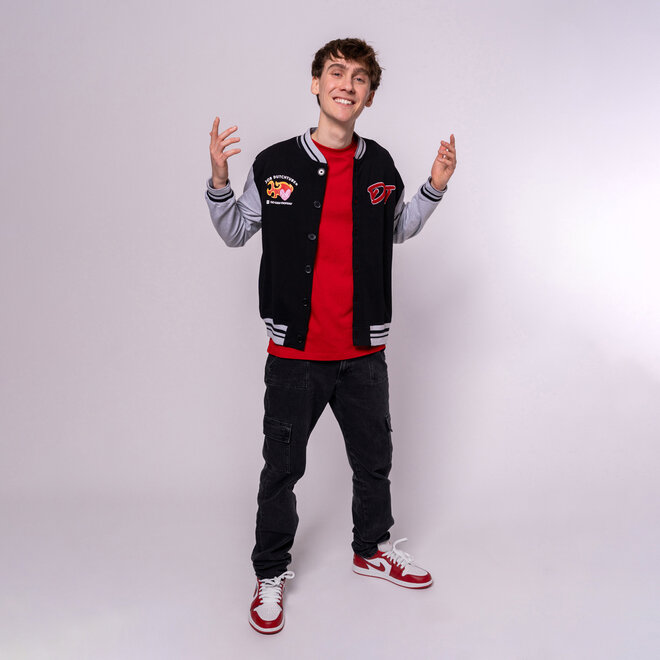 No Way Monday X JOB Dutchtuber baseballvest zwart