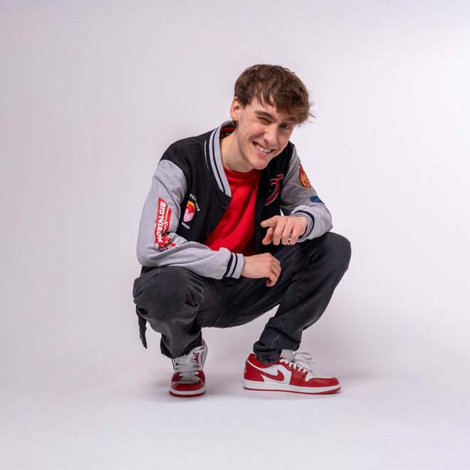 No Way Monday X JOB Dutchtuber baseballvest zwart