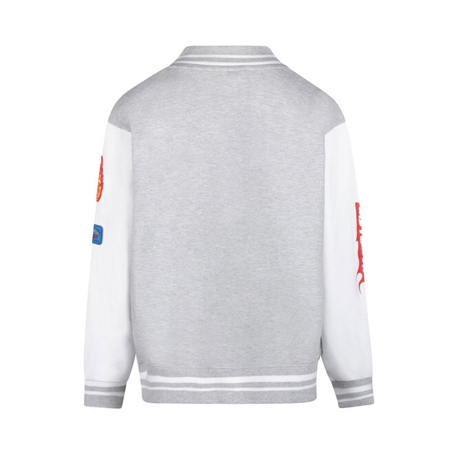 No Way Monday X JOB Dutchtuber baseballvest grijs gemêleerd