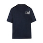 No Way Monday X JOB Dutchtuber loose fit T-shirt donkerblauw taco