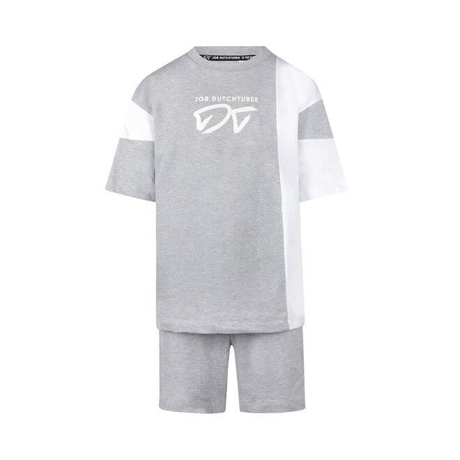 No Way Monday X JOB Dutchtuber set gray melange