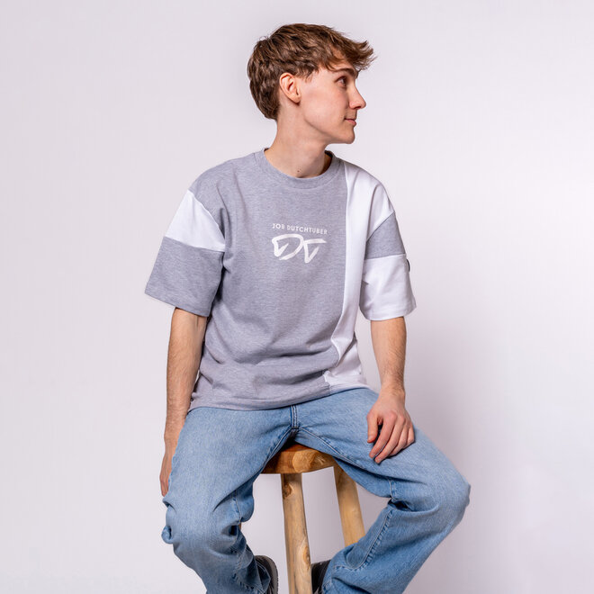 No Way Monday X JOB Dutchtuber set grijs gemêleerd