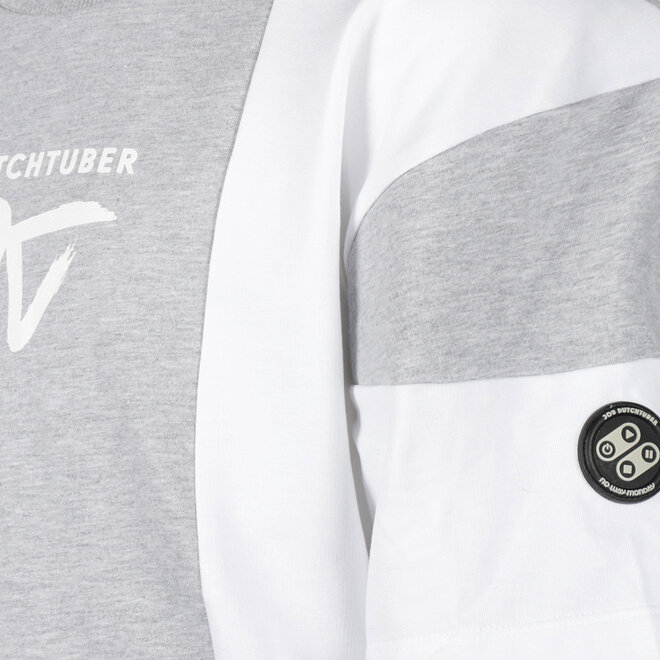 No Way Monday X JOB Dutchtuber set grijs gemêleerd