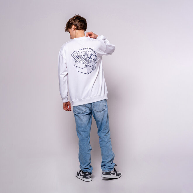 No Way Monday X JOB Dutchtuber sweater wit Limited