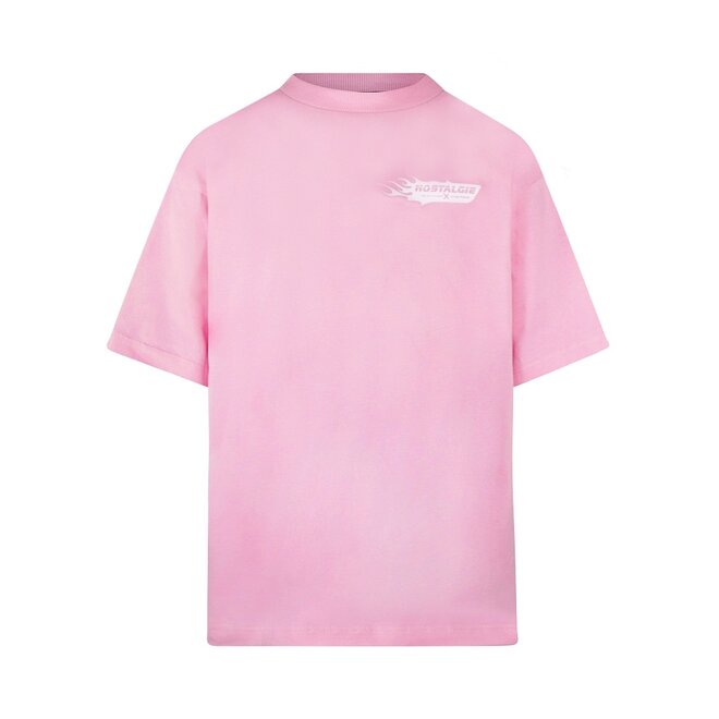 No Way Monday X JOB Dutchtuber T-shirt light pink Nostalgia