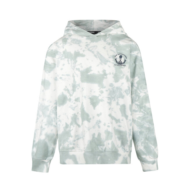 No Way Monday X JOB Dutchtuber Hoodie, grau-blau, Batik