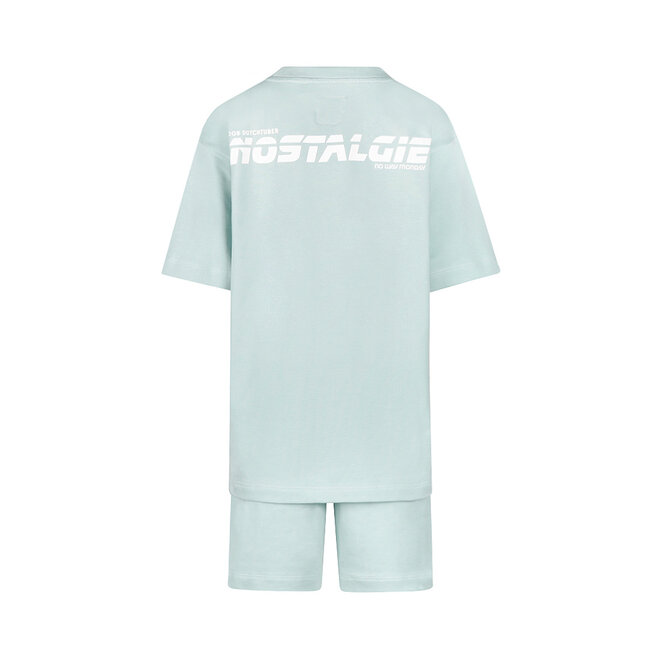 No Way Monday X JOB Dutchtuber set grijsblauw Nostalgie