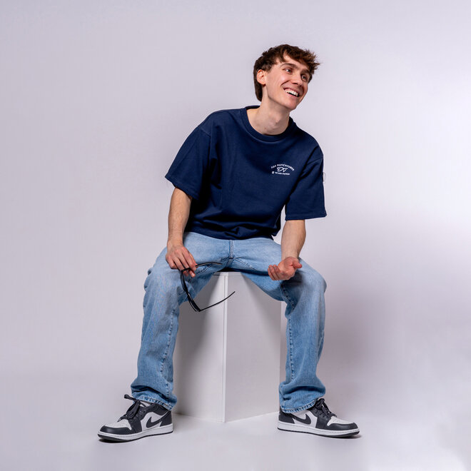 No Way Monday X JOB Dutchtuber set donkerblauw Nostalgie