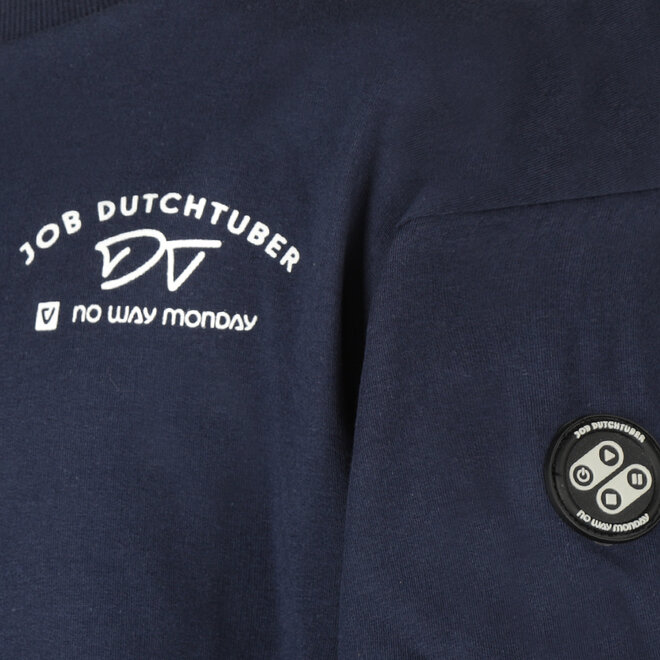 No Way Monday X JOB Dutchtuber set donkerblauw Nostalgie