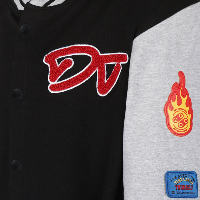 No Way Monday X JOB Dutchtuber Baseballweste schwarz