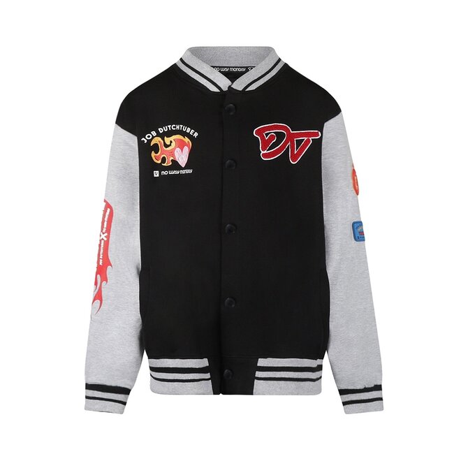 No Way Monday X JOB Dutchtuber baseballvest zwart