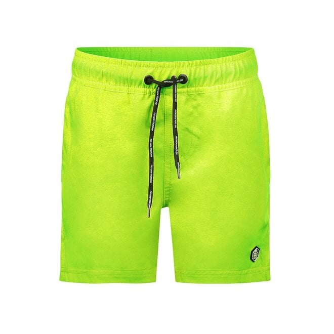 No Way Monday heren zwemshort neon groen mid length
