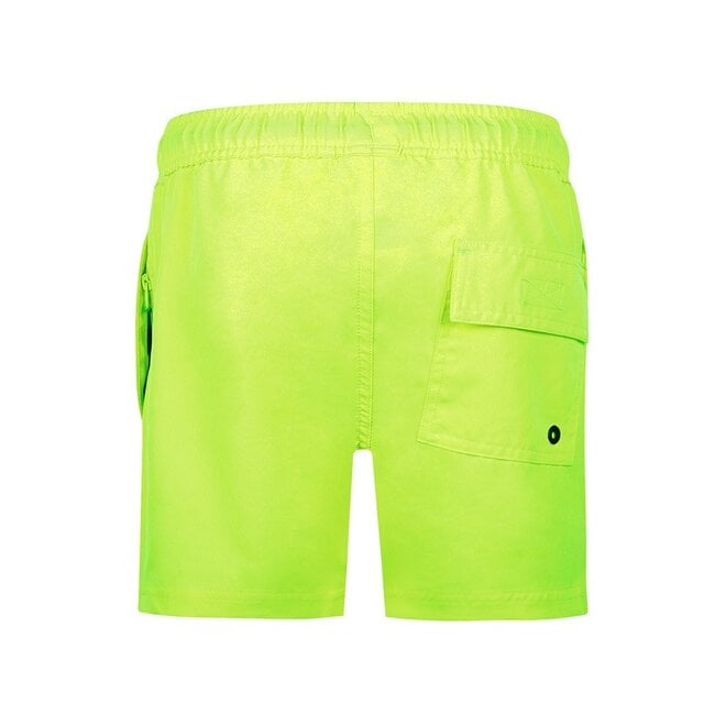 No Way Monday heren zwemshort neon groen mid length