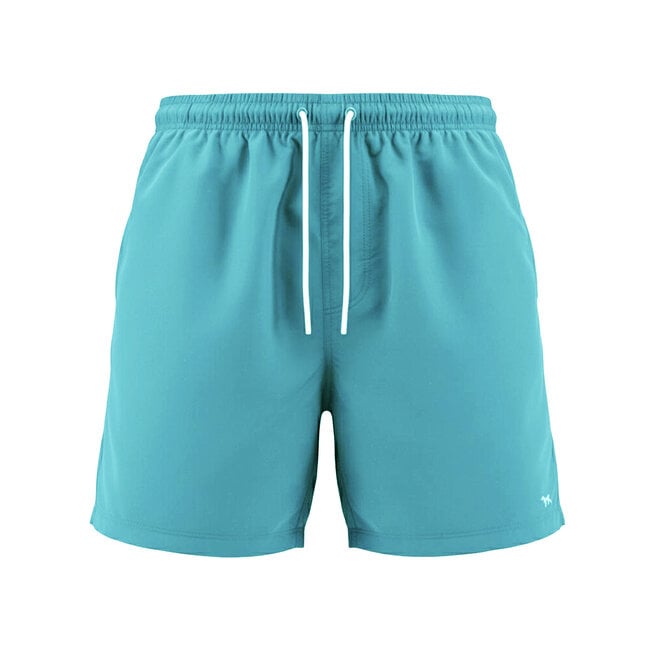 No Way Monday men's swim shorts, turquoise, mid-length