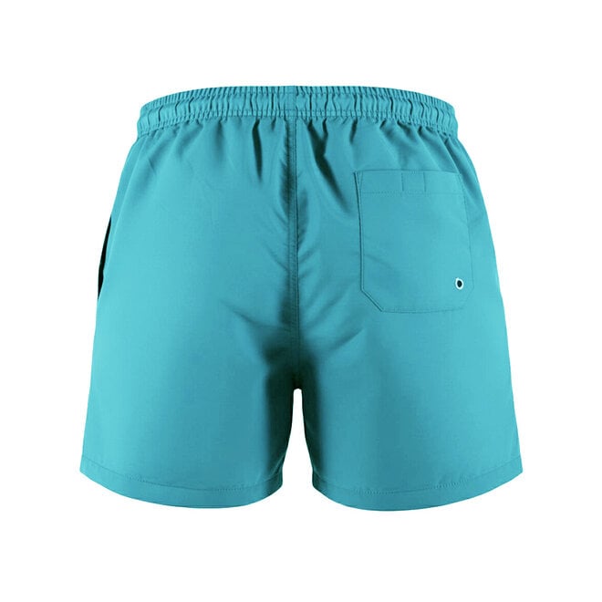 No Way Monday men's swim shorts, turquoise, mid-length