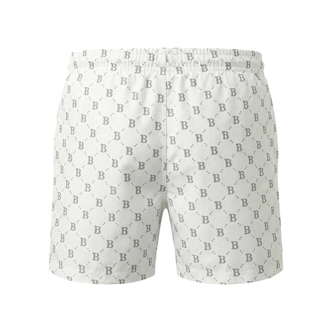 No Way Monday jongens zwemshort wit mid length