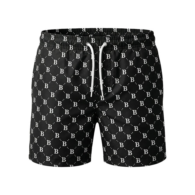 No Way Monday boys’ black swim shorts, mid-length