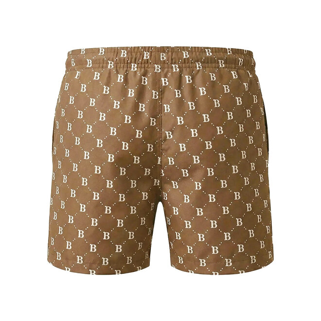No Way Monday Jungen-Badeshorts braun, mittellang