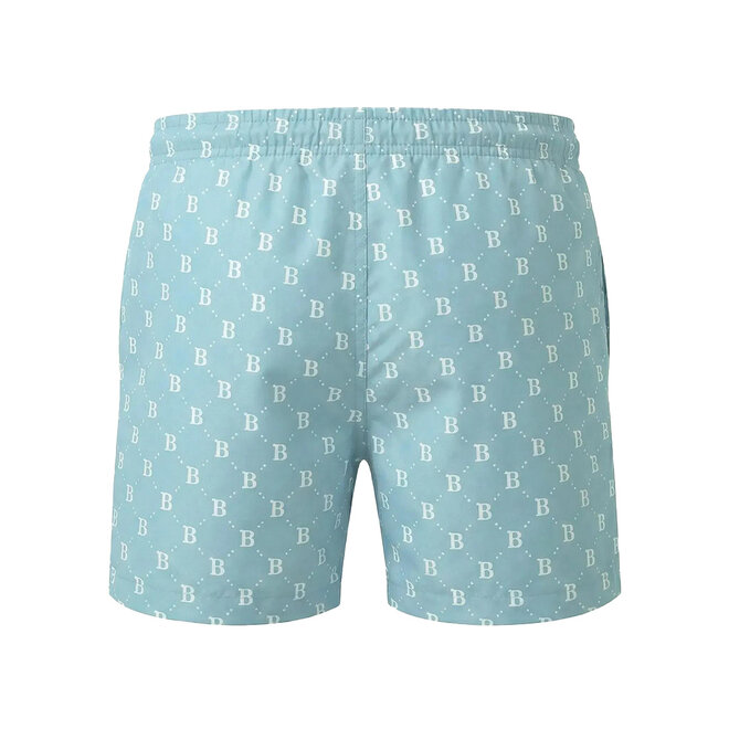No Way Monday jongens zwemshort lichtblauw mid lentgh