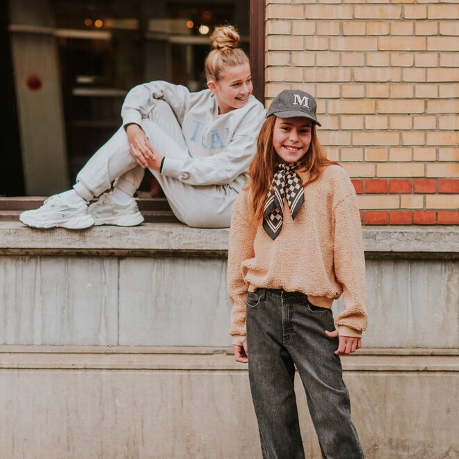 No Way Monday Mädchen-Pullover, beige, Teddy