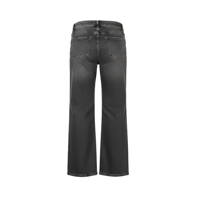 No Way Monday Mädchen-Jeans, grau, mit weitem Bein