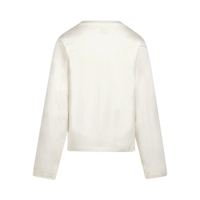 No Way Monday girls’ long-sleeved top, off-white print