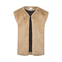 No Way Monday meisjes gilet beige teddy